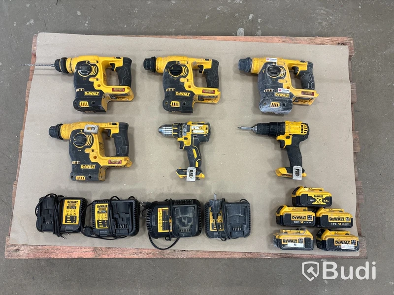 6 st elhandmaskiner Dewalt