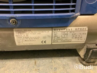 Högtryckskompressor HP920 ScanFast  Högtryck max 25 bar Lågtryck max 11 bar. Slangrulle högtryck ingår