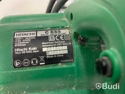 Sågklinga HITACHI  C 6SS KLINGA SAKNAS. Funktionstestad.