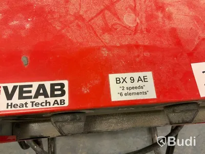 Byggfläktar VEAB 1 st 3 fas 9 kw. 1 st 3 fas 5kw. Ej funktionstestad.