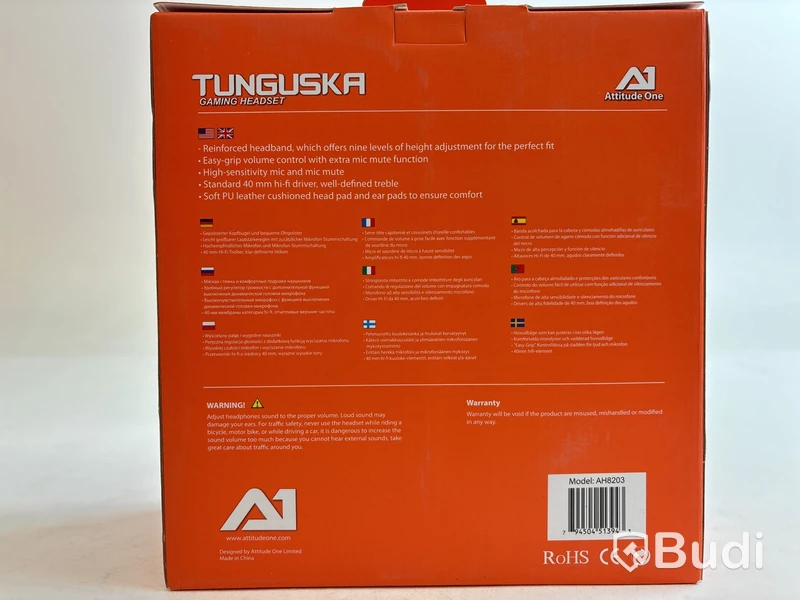 2 st. Headset Attitude one, Tunguska
