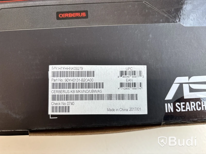 4 st. Gaming tangentbord Asus, Cerberus MKII