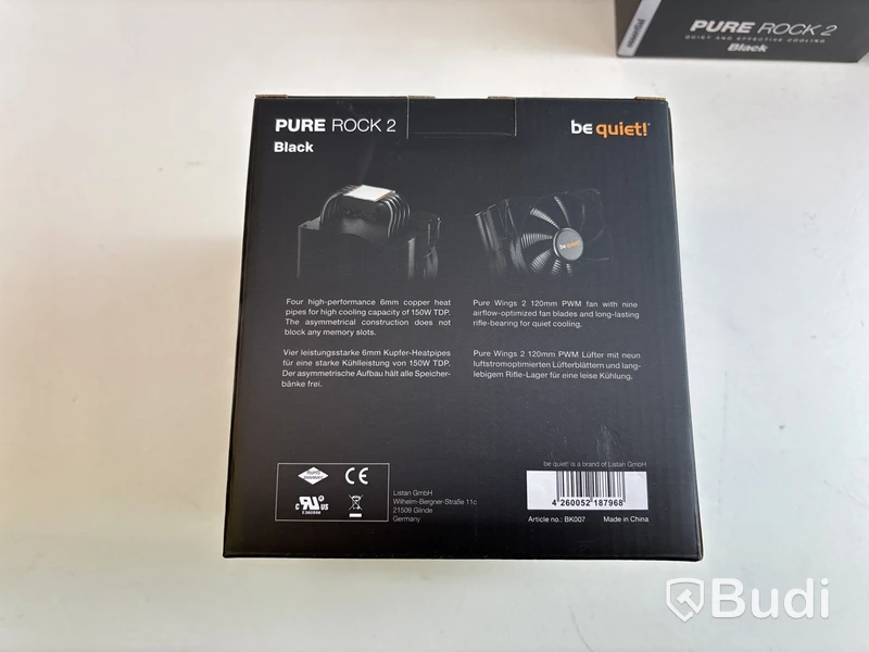 4 st. CPU cooler Be quite, Pure rock 2