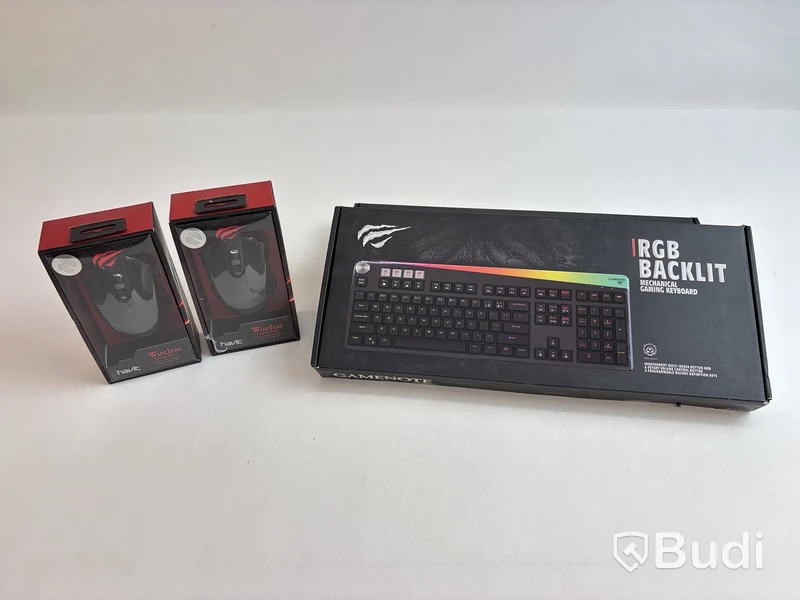 2 st. Gaming tangentbord och 2 st. Möss Havit
