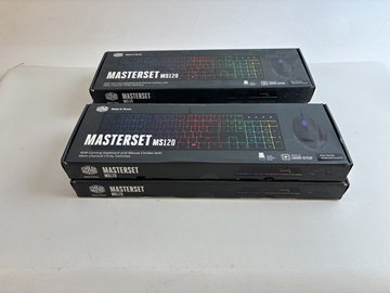 (NY) 4 st. Gaming tangentbord och mus Cooler master, Masterset MS120