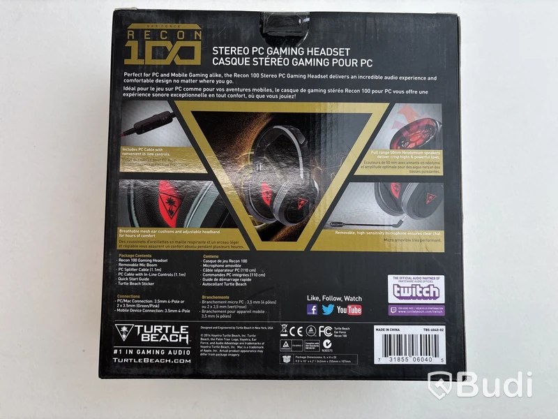 3 st. Headset Turtle Beach, Ear Force Recon 100