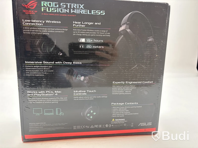 Gaminghörlurar och gamingmus Asus ROG