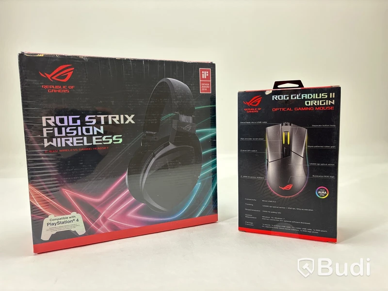 Gaminghörlurar och gamingmus Asus ROG