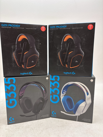 (NY) 4 st. Gamingheadsets Logitech, olika modeller