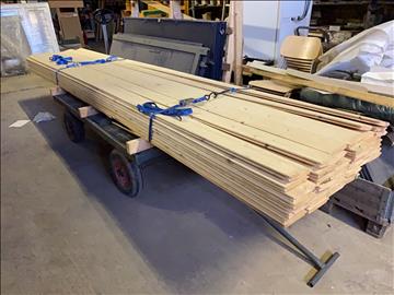 Virke 48st a’480cm samt transportvagn