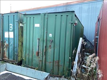 Container 20 fot med innehåll