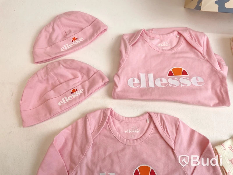 7 st. Paket med barnkläder Juicy Couture och Ellesse, olika storlekar