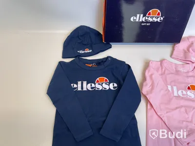 Parti med body och mössa Ellesse, stl. 12-18 mån, rosa/blå