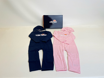 (NY) Parti med body och mössa Ellesse, stl. 12-18 mån, rosa/blå 
