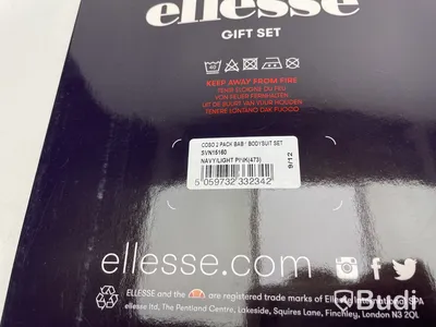 Parti med body och mössa Ellesse, stl. 9-12 mån, olika modeller, rosa/blå