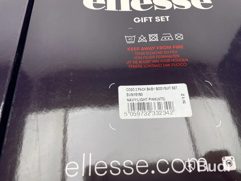 Parti med body och mössa Ellesse, stl. 9-12 mån, olika modeller, rosa/blå
