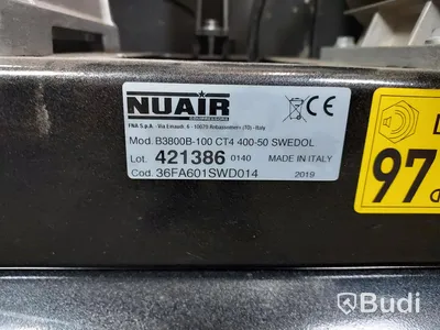 Kompressor tryckluft Nuair BT3800B-100 CT4 400-50