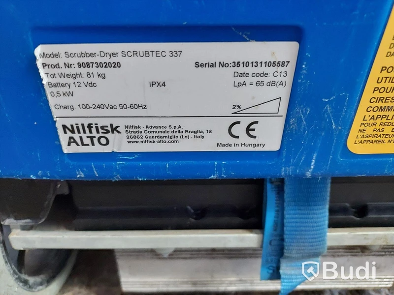 Nilfisk Alto Scrubtec 337 skurmaskin