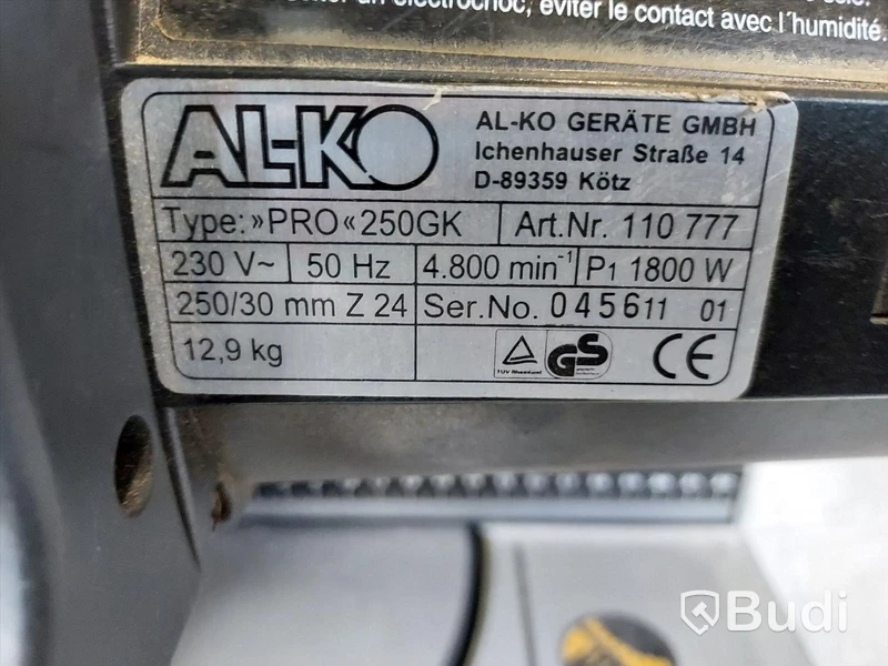 ALKO PRO 250 GK kap gersåg