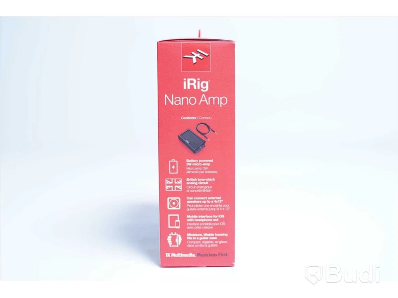 Gitarrförstärkare. iRig Nano Amp for iOS. Ny, Obruten förpackning.