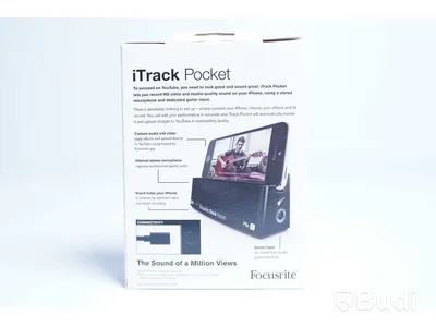 Portabel mikrofon. Focusrite iTrack Pocket Portable Stereo Microphone. Ny, Obruten förpackning.