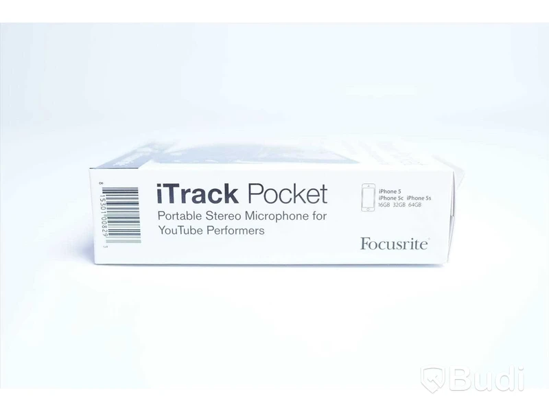 Portabel mikrofon. Focusrite iTrack Pocket Portable Stereo Microphone. Ny, Obruten förpackning.