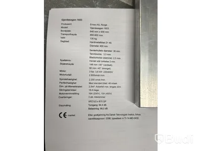 Gjerdesågen 1603 med utsugsystem