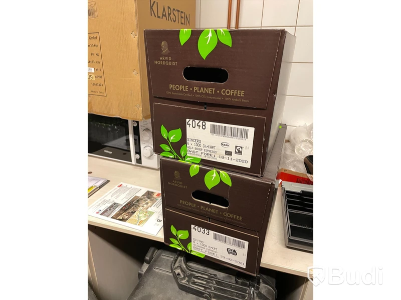2paket Arvid Nordqvist Hela bönor Espressokaffe. Totalt 12 kg