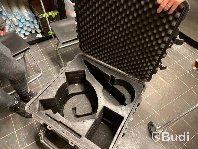 N2 glassmaskin med flytande kväve-teknik ink hardcase för transport. Ink 6st kärl