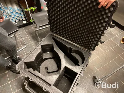N2 glassmaskin med flytande kväve-teknik ink hardcase för transport. 6st kärl ingår