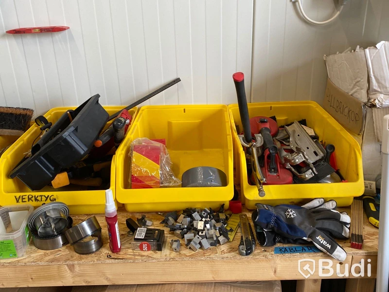 Utrustning för glasmontage, palldragare med mera Stort parti!