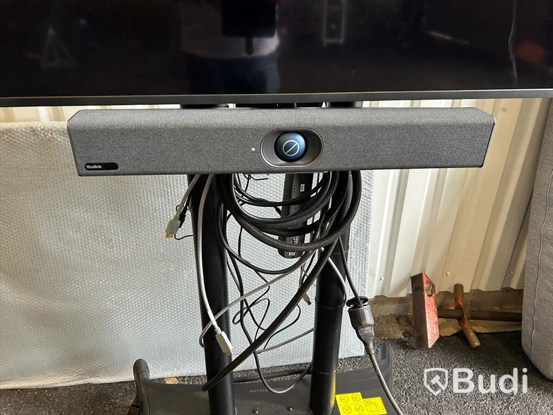 Bild/display skärm Samsung 75", videosystem, benstativ på hjul
