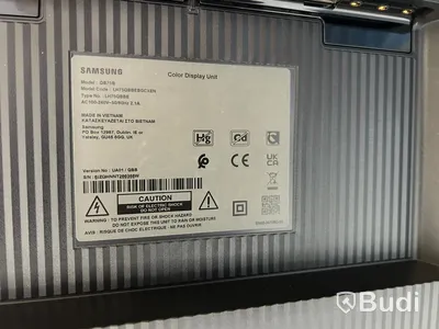 Bild/display skärm Samsung 75", videosystem, benstativ på hjul