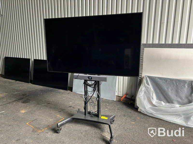 Bild/display skärm Samsung 75", videosystem, benstativ på hjul