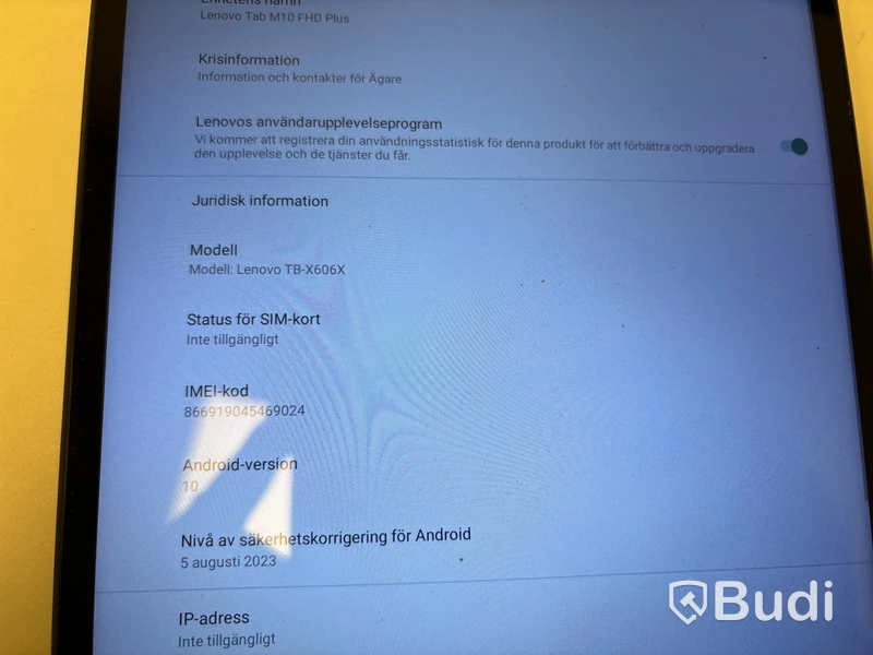 Surfplatta Lenovo Tab M10 FJD Plus