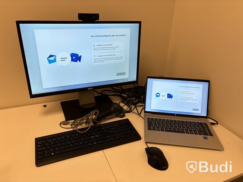 Hp Probook med dockningsstation & skärm.
