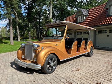 Elektrisk golfbil för sightseeing med 12 sittplatser