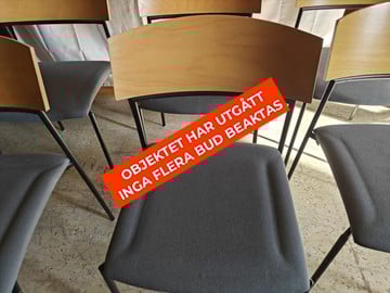 6 st. stapelbara stolar- OBJEKTET HAR UTGÅTT