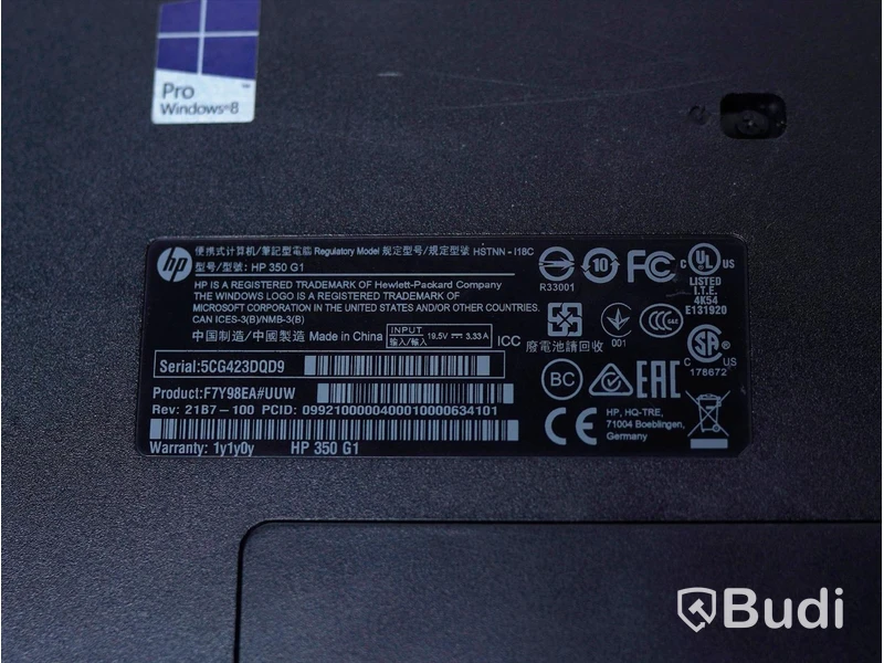 Dator - HP 350 G1 i5, windows 10 (Obs! Laddsladd saknas, sprucken på två ställen. )