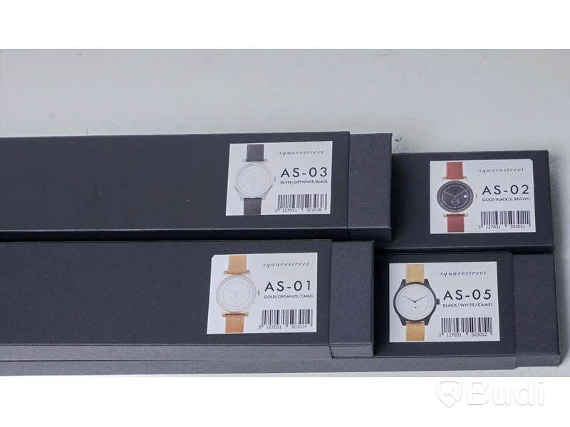 4 st armbandsur – Squarestreet, diverse färger