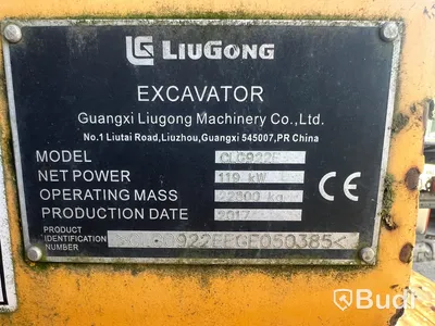 Liugong 922E Grävmaskin -2017