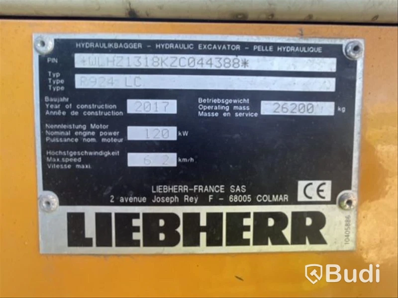 Grävmaskin Liebherr R924 - EXPORT