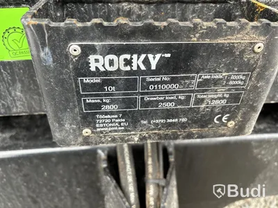 Entreprenadsläp Rocky 10-ton.