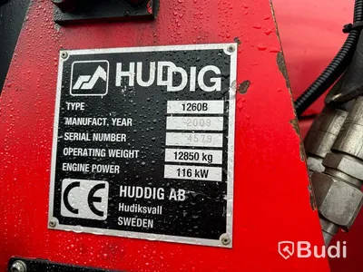 Grävlastare Huddig 1260B med lift, -2009
