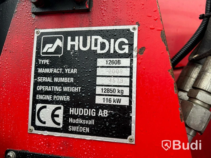 Grävlastare Huddig 1260B med lift, -2009