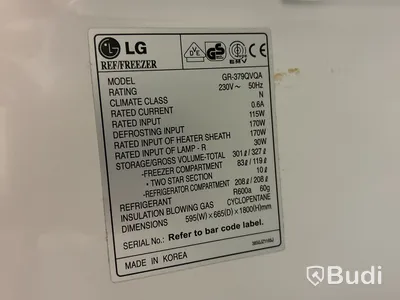 Kombinerad kyl- & frys LG GR-379QVQA