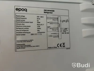 Kombinerad kyl- & frys Epoq EBF185W23D