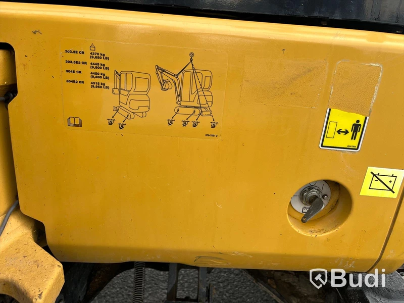 Minigrävare CAT 303.5E CR med tillbehör