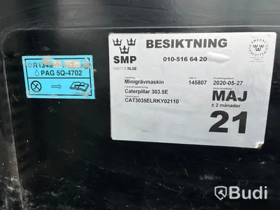 Minigrävare CAT 303.5E CR med tillbehör