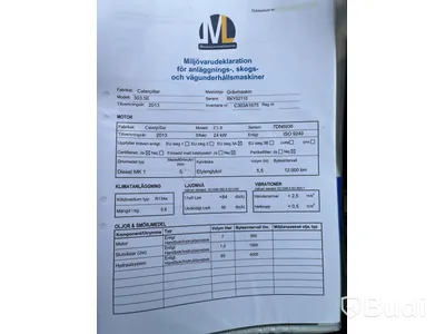 Minigrävare CAT 303.5E CR med tillbehör